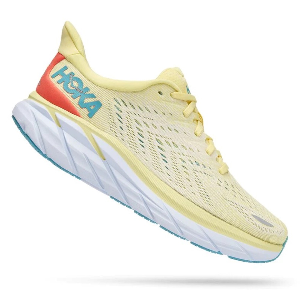 HOKA Yellow Pear/ Sweet Corn Clifton 8 Sneakers Womens 7.5